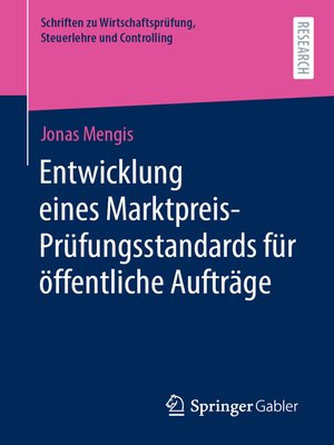 cover image of Entwicklung eines Marktpreis-Prüfungsstandards für öffentliche Aufträge